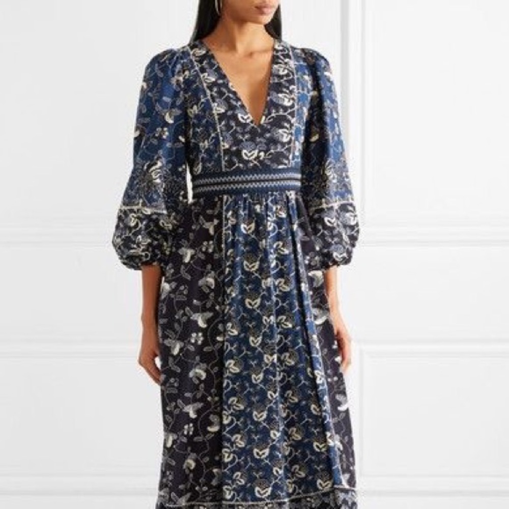 Ulla Johnson Iona Indigo Dress